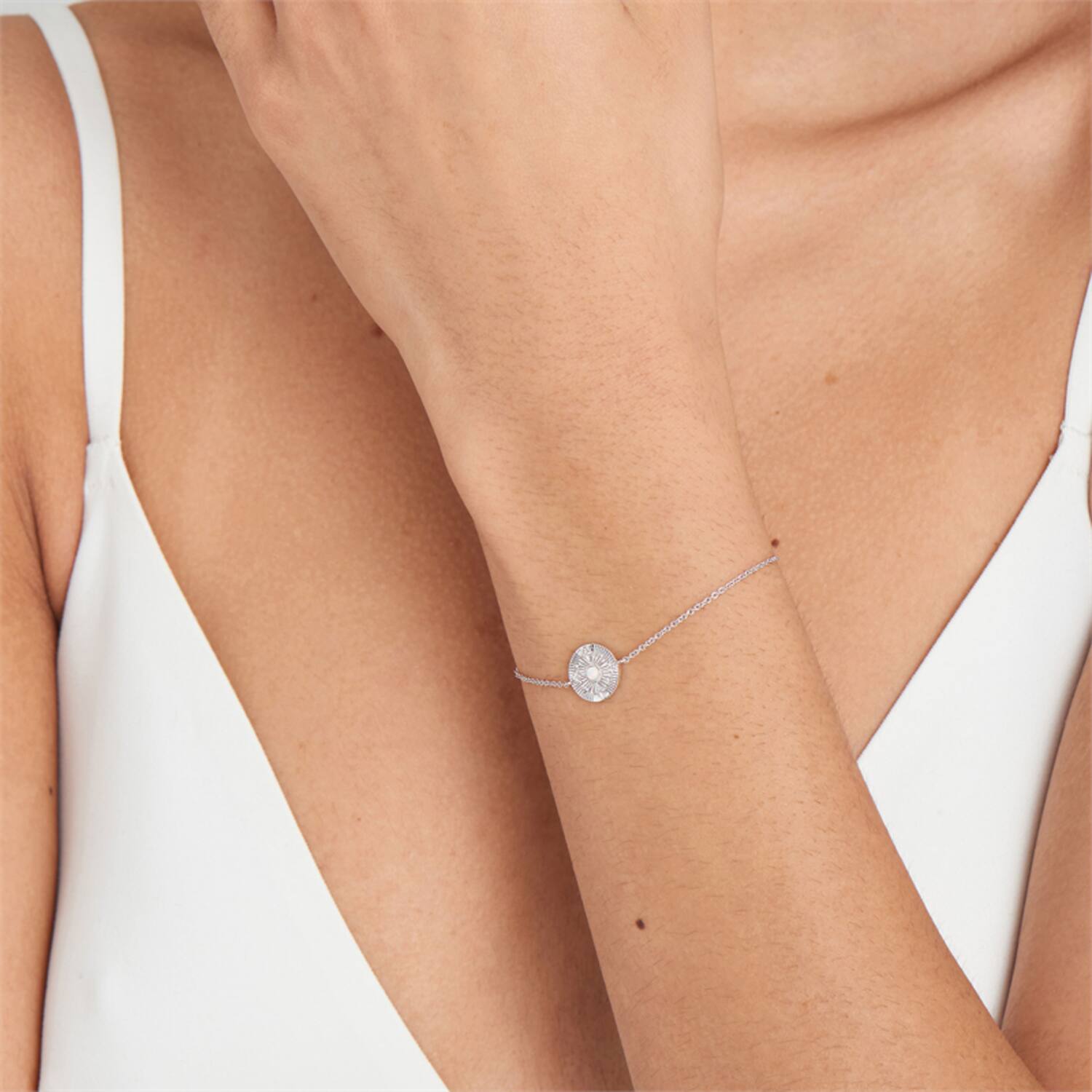  Rising Star - Gliederarmbänder - Silber / rhodiniert - Zirkonia - 18cm